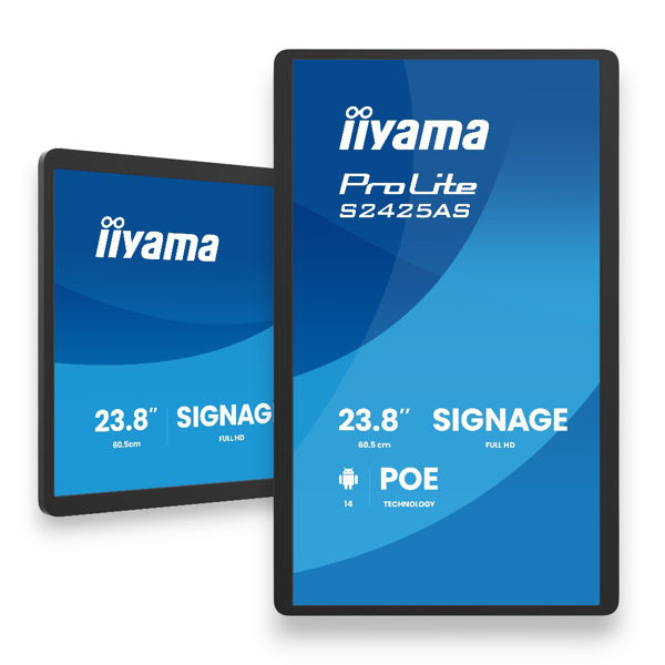 Picture of Iiyama 24 inch POE Small Format Signage Display Android OS